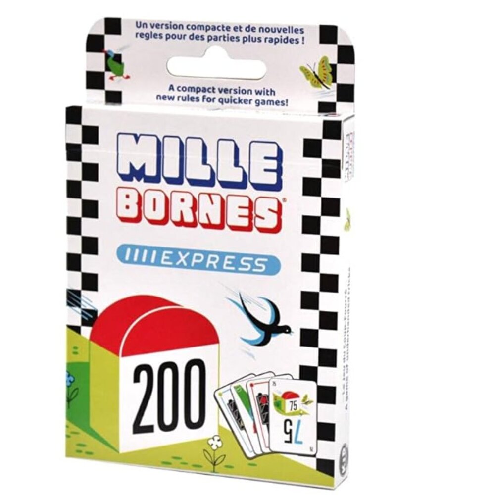 Mille Bornes Express Underhanded Tricks Card Game Bilingual  New Sealed Age 7+